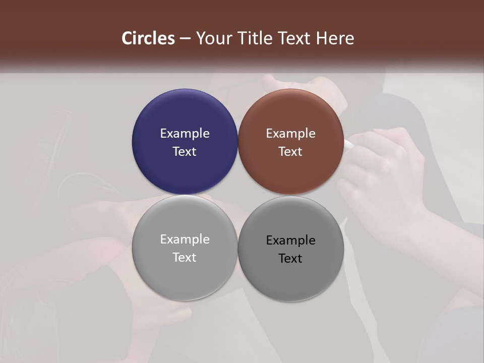 A Group Of People Sitting Next To Each Other PowerPoint Template