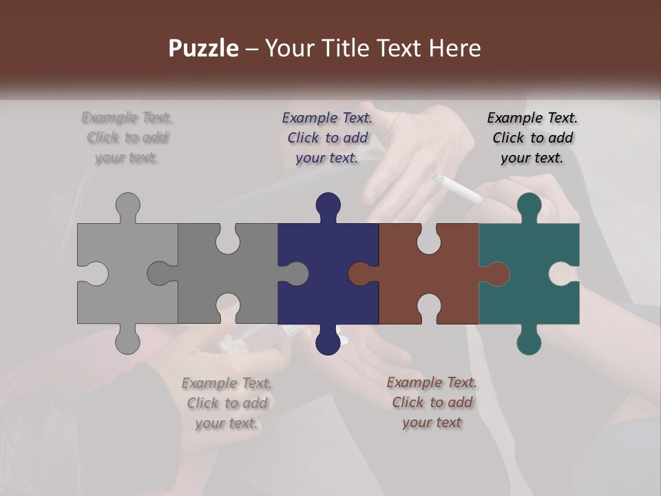 A Group Of People Sitting Next To Each Other PowerPoint Template