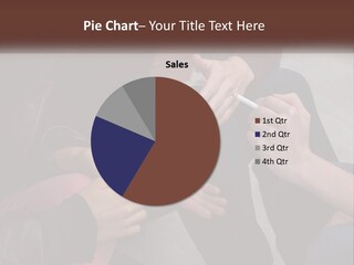 A Group Of People Sitting Next To Each Other PowerPoint Template