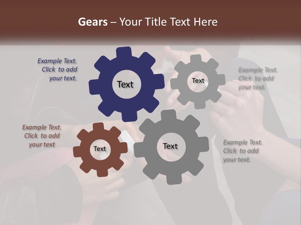 A Group Of People Sitting Next To Each Other PowerPoint Template