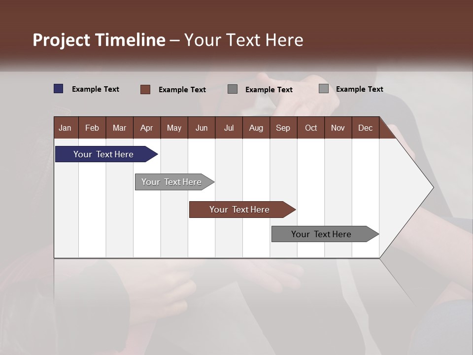 A Group Of People Sitting Next To Each Other PowerPoint Template