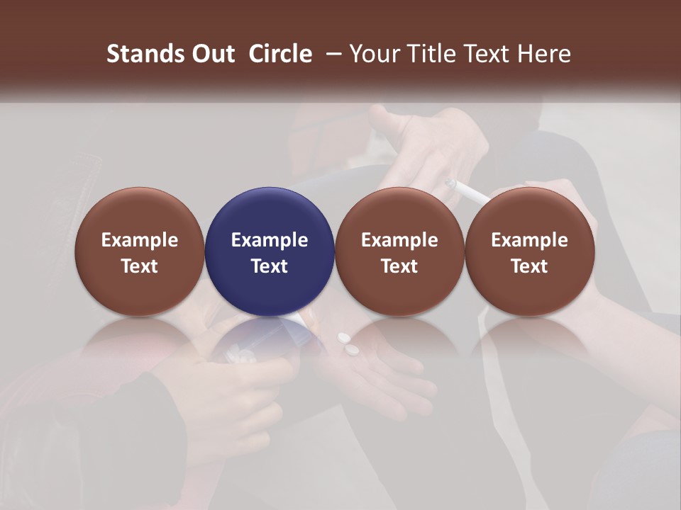 A Group Of People Sitting Next To Each Other PowerPoint Template