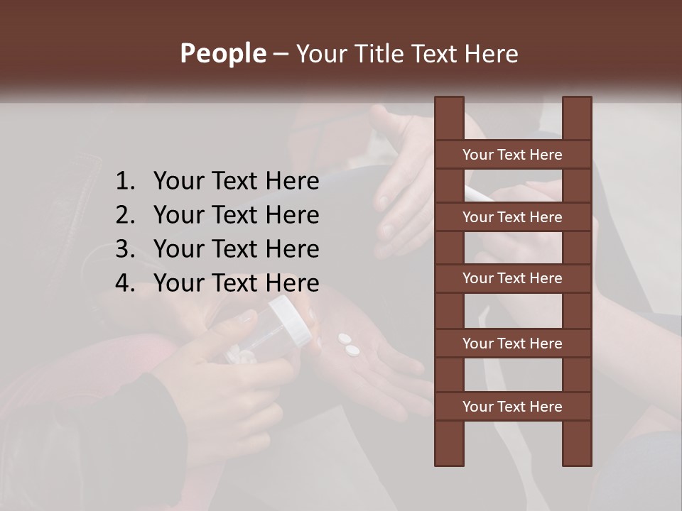 A Group Of People Sitting Next To Each Other PowerPoint Template