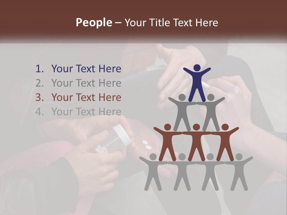 A Group Of People Sitting Next To Each Other PowerPoint Template
