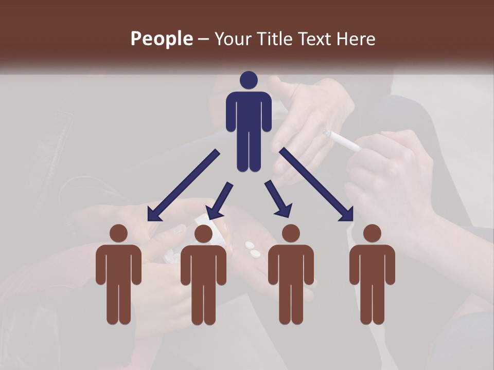 A Group Of People Sitting Next To Each Other PowerPoint Template
