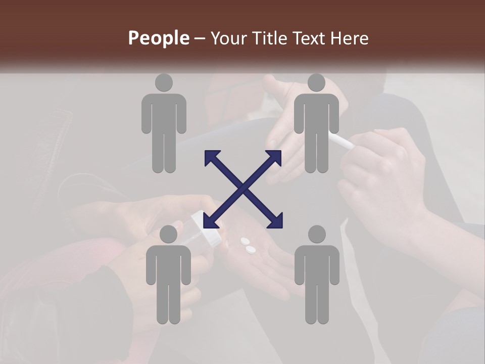 A Group Of People Sitting Next To Each Other PowerPoint Template