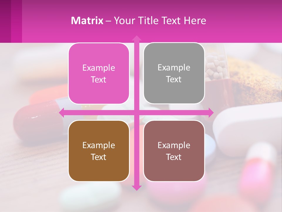 A Table Topped With Lots Of Pills And Tablets PowerPoint Template