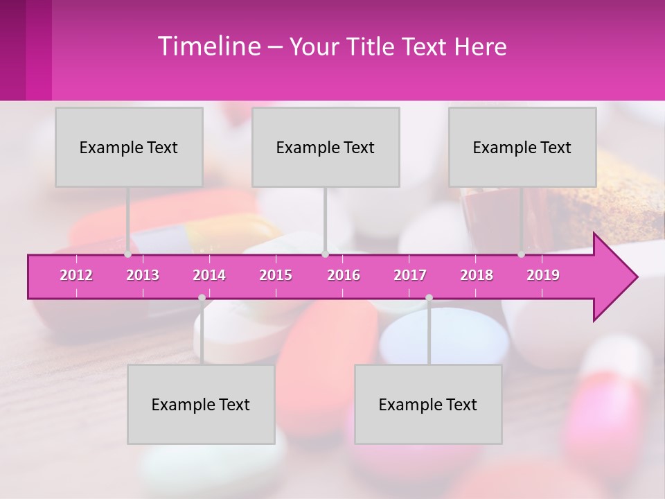 A Table Topped With Lots Of Pills And Tablets PowerPoint Template