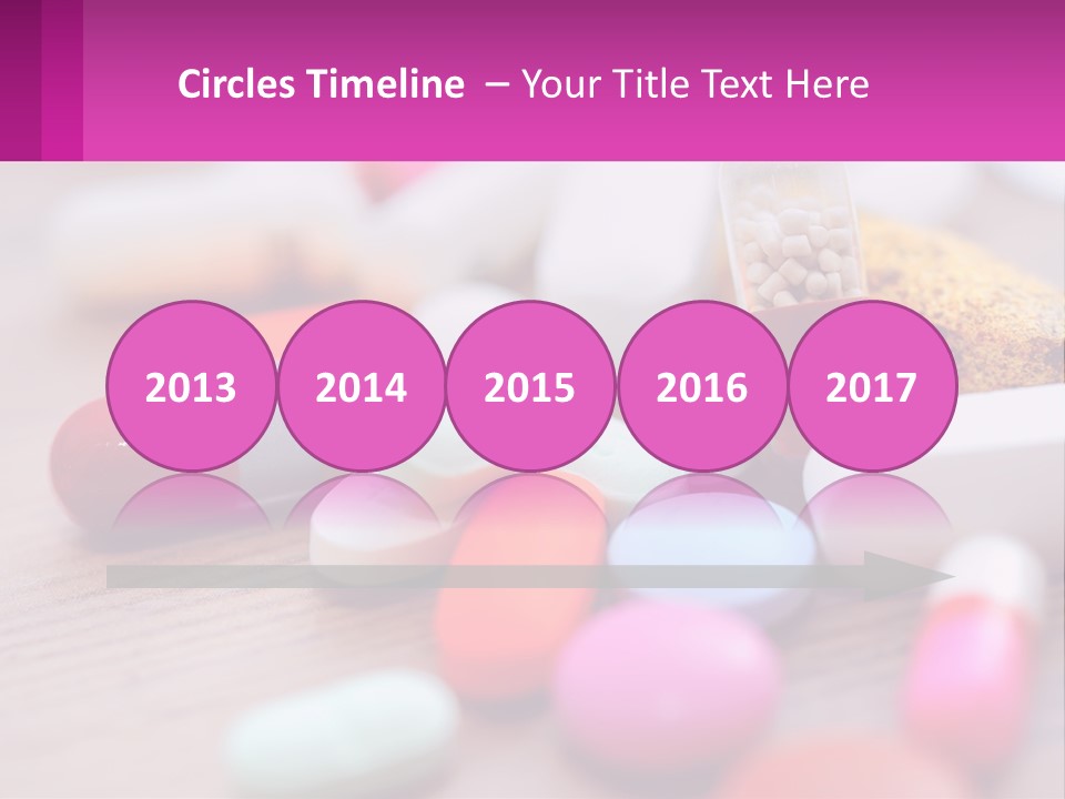 A Table Topped With Lots Of Pills And Tablets PowerPoint Template