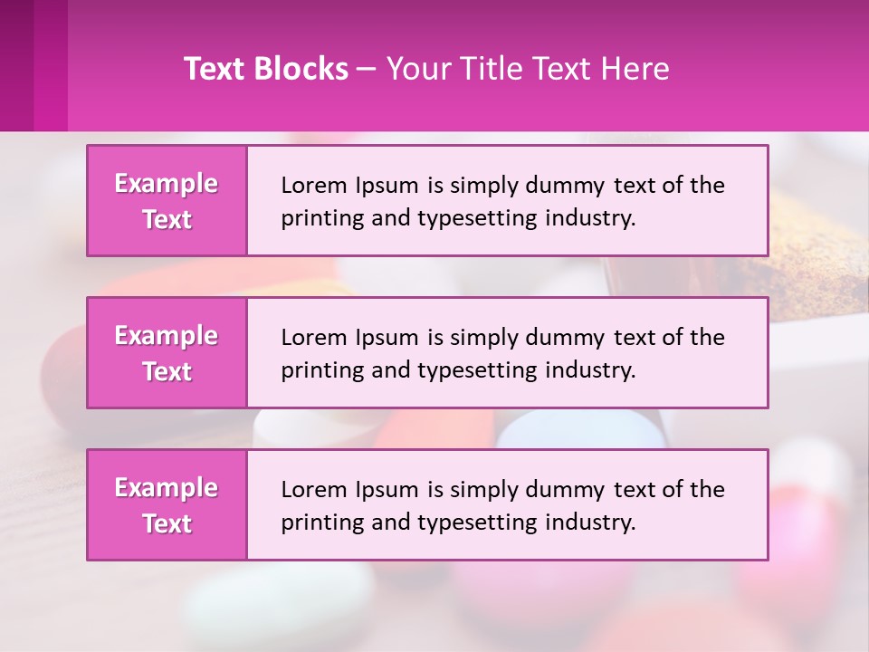 A Table Topped With Lots Of Pills And Tablets PowerPoint Template
