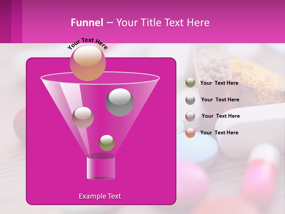 A Table Topped With Lots Of Pills And Tablets PowerPoint Template