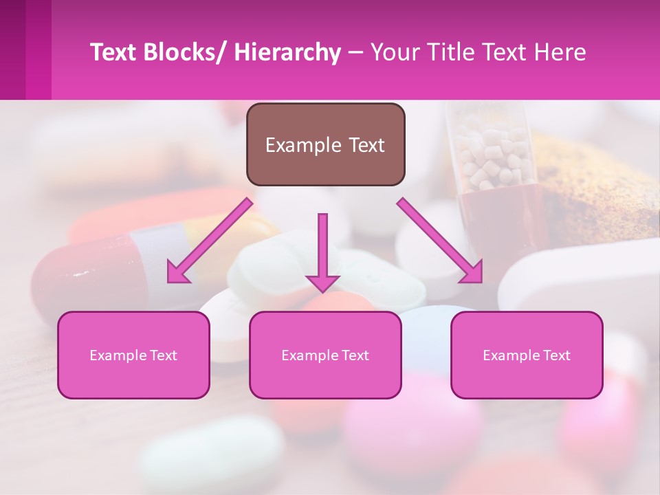 A Table Topped With Lots Of Pills And Tablets PowerPoint Template