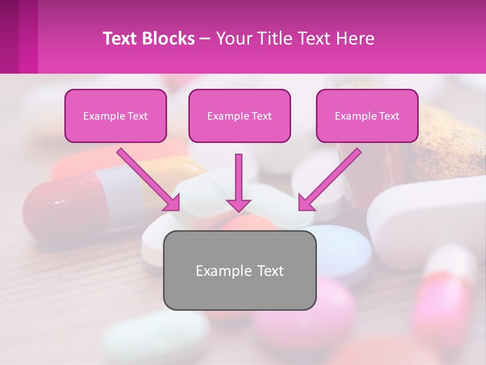 A Table Topped With Lots Of Pills And Tablets PowerPoint Template