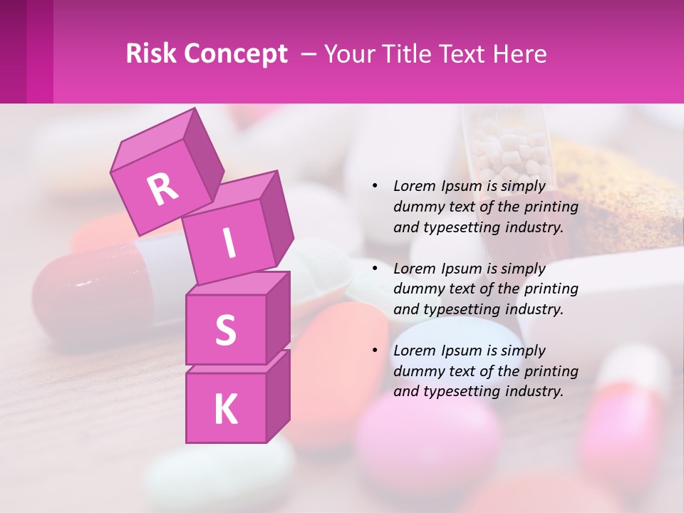 A Table Topped With Lots Of Pills And Tablets PowerPoint Template