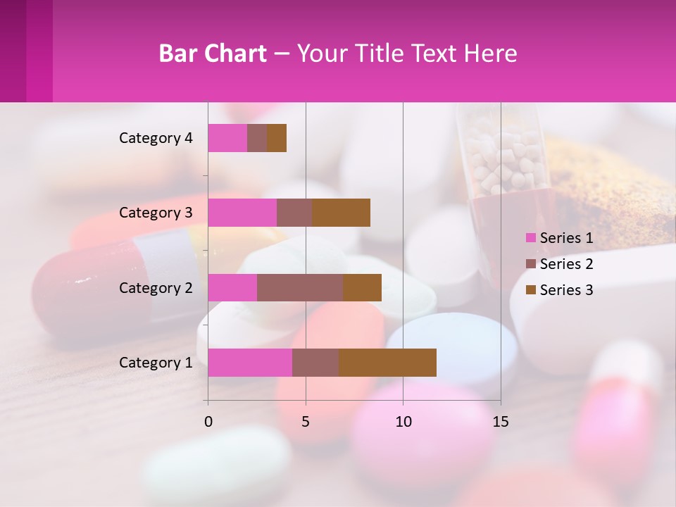 A Table Topped With Lots Of Pills And Tablets PowerPoint Template