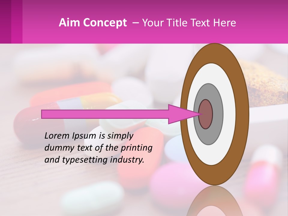 A Table Topped With Lots Of Pills And Tablets PowerPoint Template