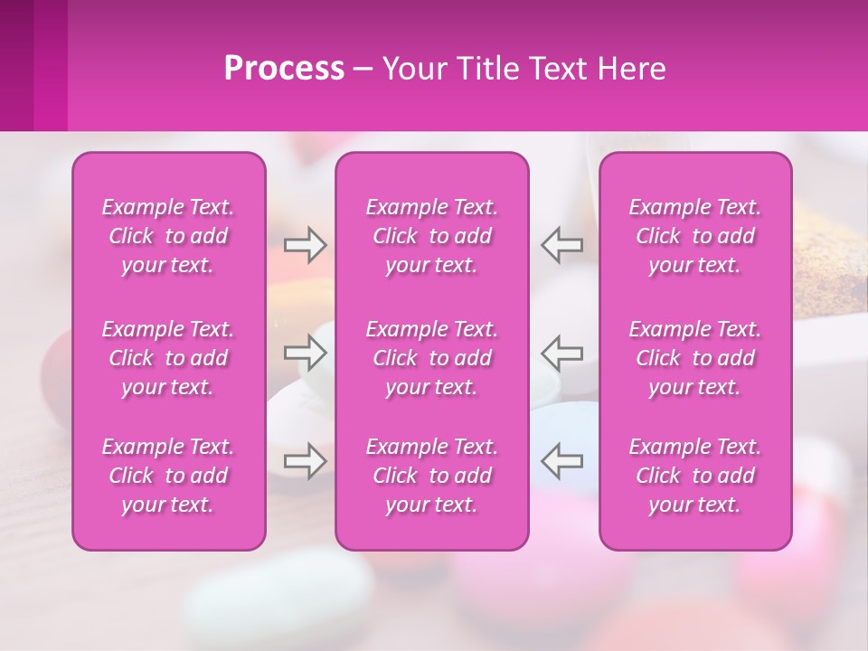 A Table Topped With Lots Of Pills And Tablets PowerPoint Template