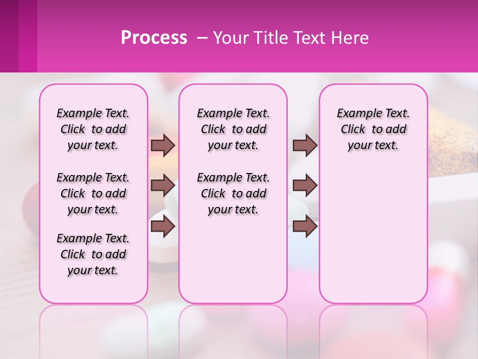 A Table Topped With Lots Of Pills And Tablets PowerPoint Template