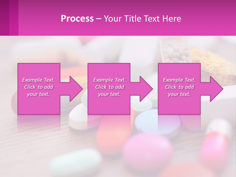 A Table Topped With Lots Of Pills And Tablets PowerPoint Template
