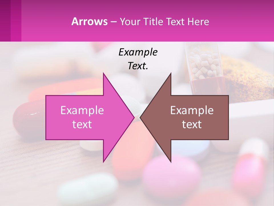 A Table Topped With Lots Of Pills And Tablets PowerPoint Template
