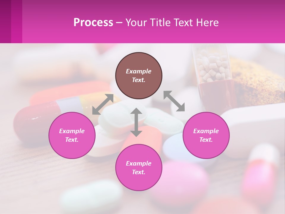 A Table Topped With Lots Of Pills And Tablets PowerPoint Template