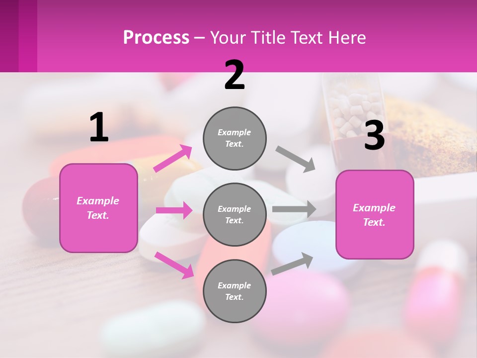 A Table Topped With Lots Of Pills And Tablets PowerPoint Template