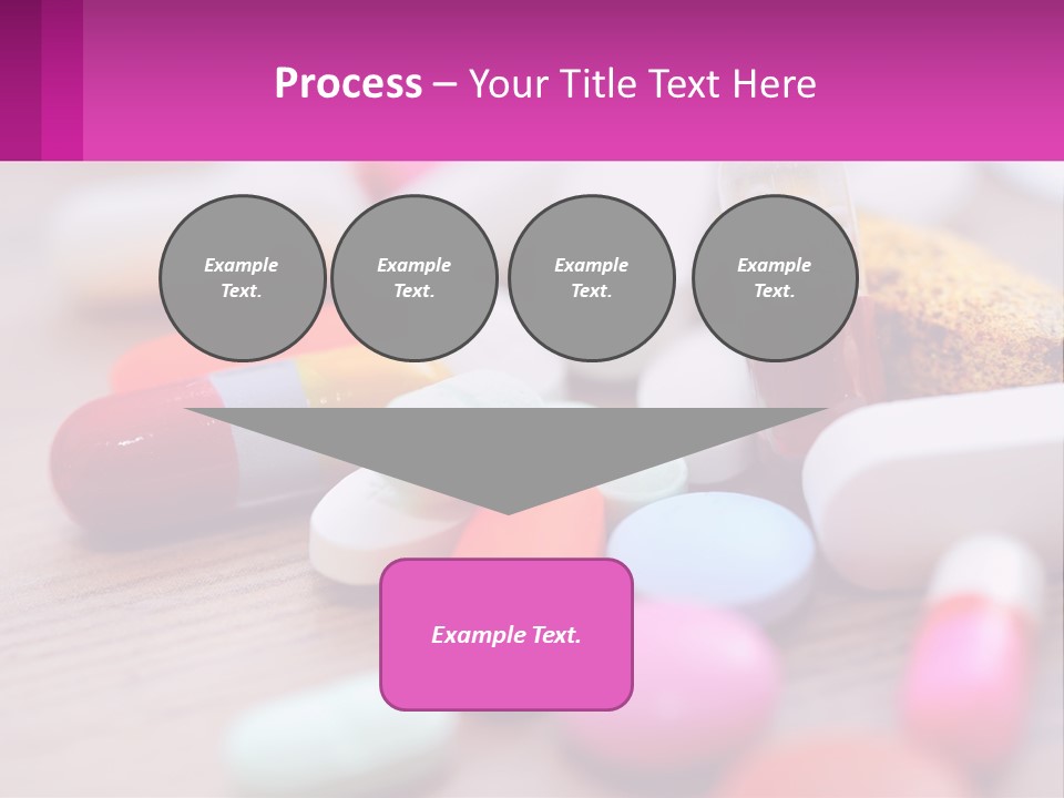 A Table Topped With Lots Of Pills And Tablets PowerPoint Template