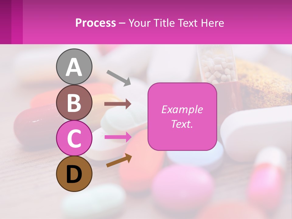 A Table Topped With Lots Of Pills And Tablets PowerPoint Template