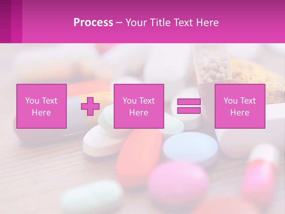 A Table Topped With Lots Of Pills And Tablets PowerPoint Template