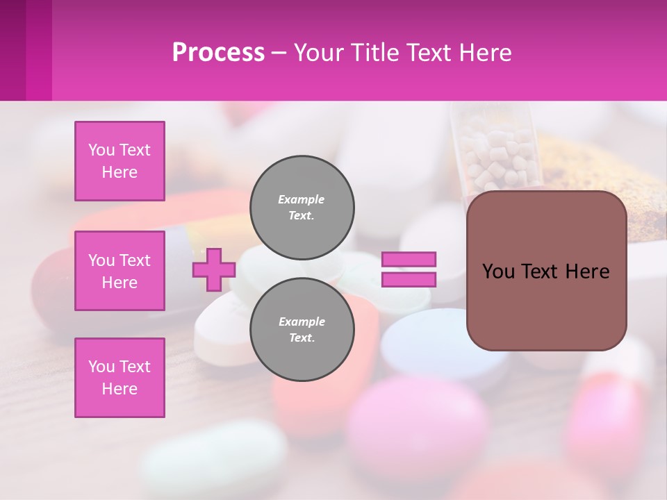 A Table Topped With Lots Of Pills And Tablets PowerPoint Template