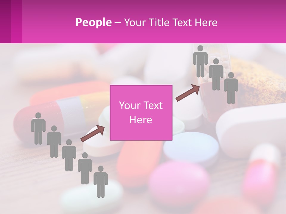 A Table Topped With Lots Of Pills And Tablets PowerPoint Template