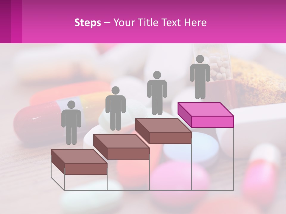 A Table Topped With Lots Of Pills And Tablets PowerPoint Template
