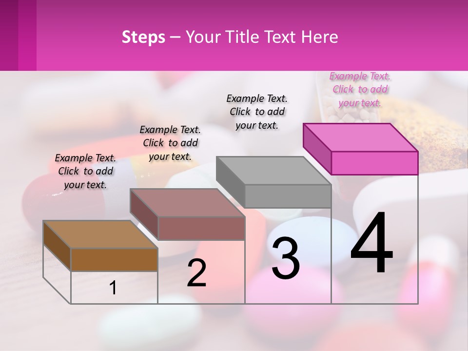 A Table Topped With Lots Of Pills And Tablets PowerPoint Template