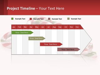 Candy Canes With Green And Red Stripes On A White Background PowerPoint Template