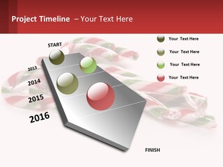 Candy Canes With Green And Red Stripes On A White Background PowerPoint Template