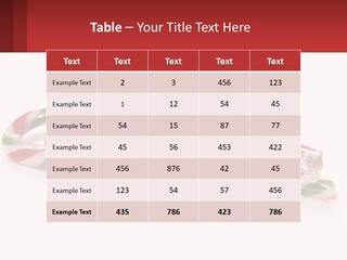 Candy Canes With Green And Red Stripes On A White Background PowerPoint Template