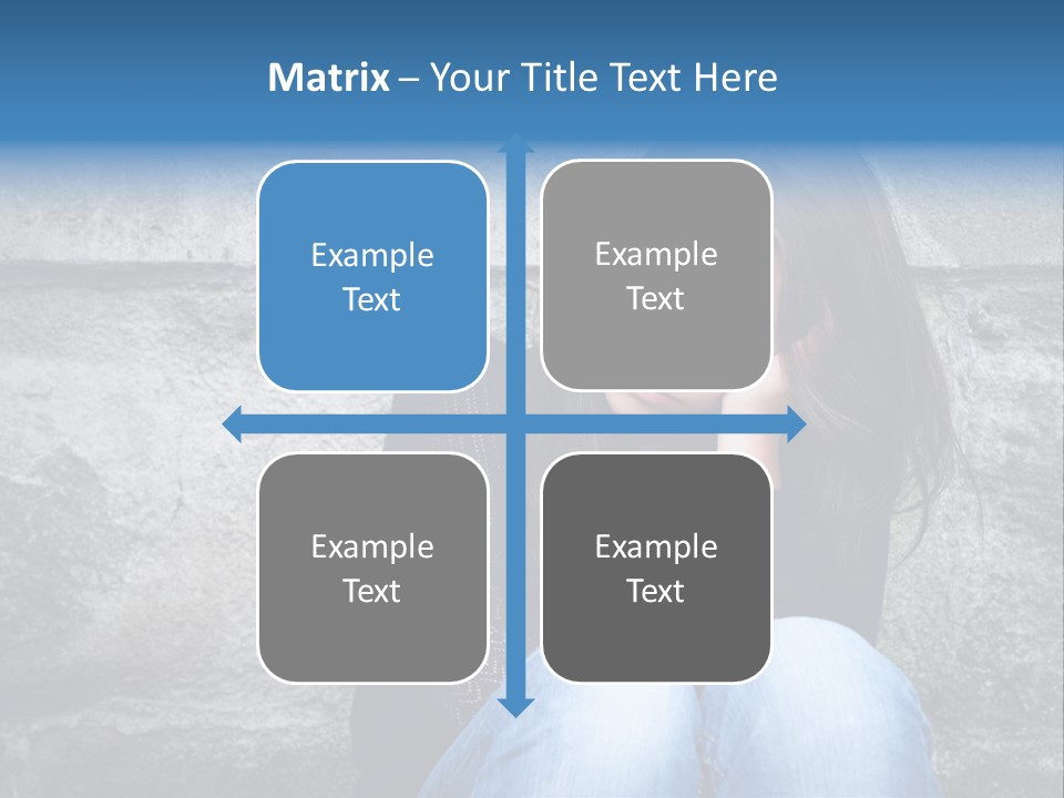 A Woman Sitting On The Ground With Her Hand On Her Head PowerPoint Template