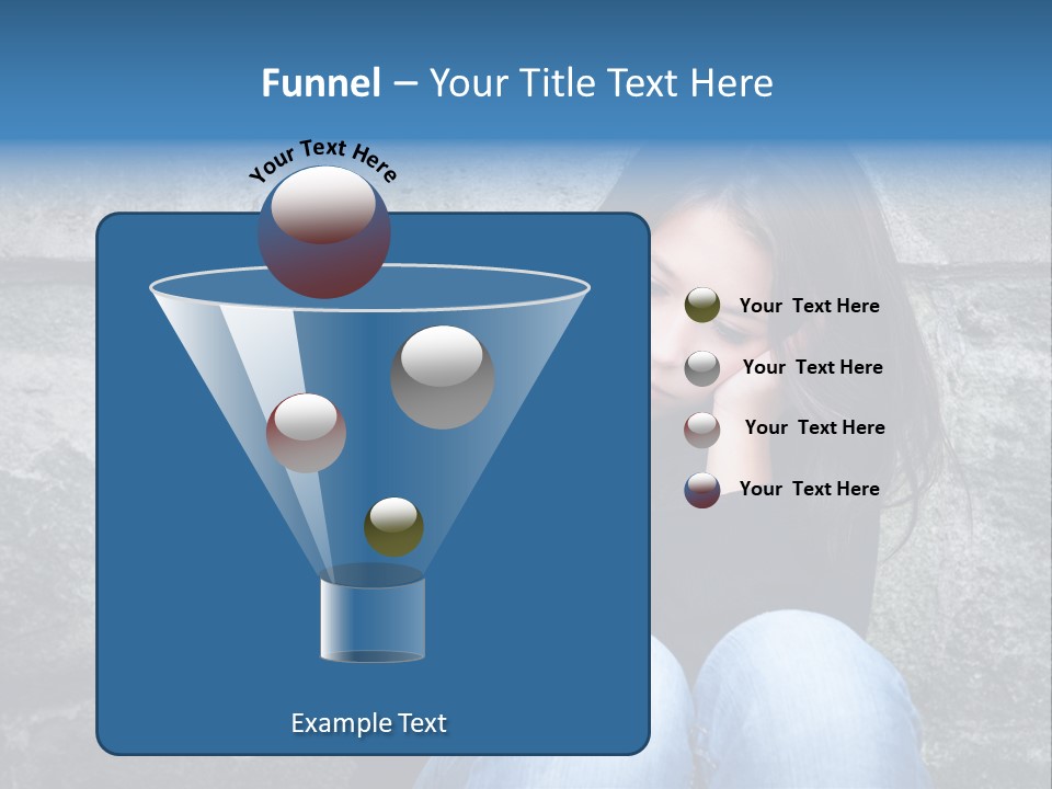 A Woman Sitting On The Ground With Her Hand On Her Head PowerPoint Template