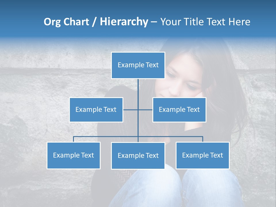A Woman Sitting On The Ground With Her Hand On Her Head PowerPoint Template