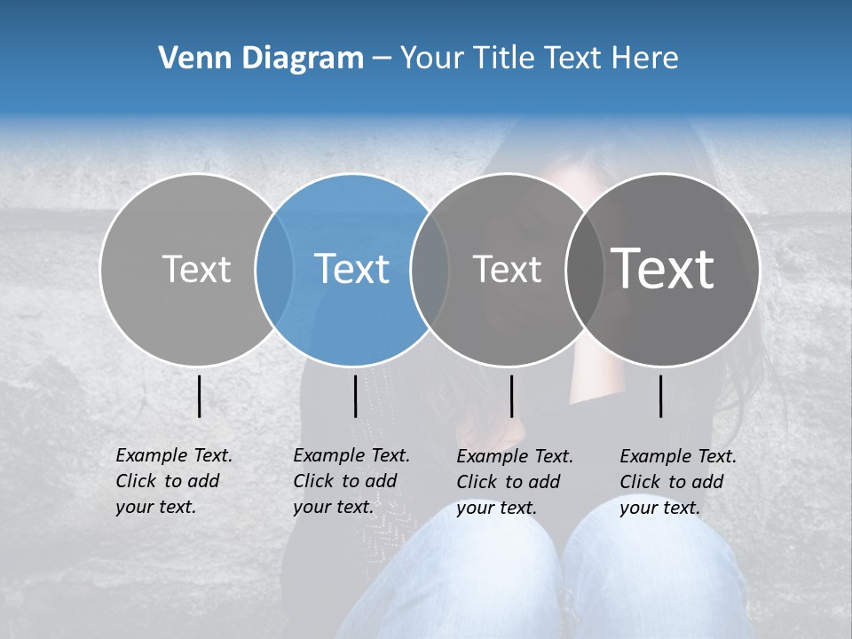 A Woman Sitting On The Ground With Her Hand On Her Head PowerPoint Template