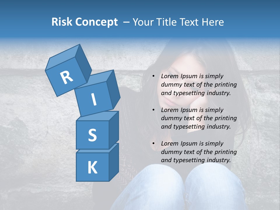 A Woman Sitting On The Ground With Her Hand On Her Head PowerPoint Template