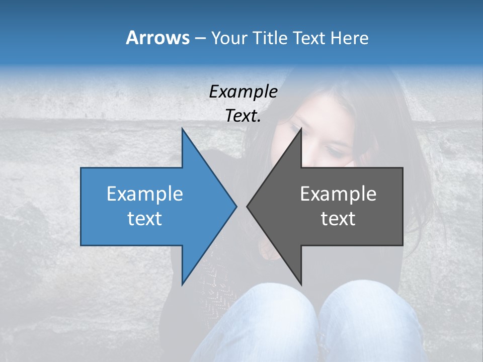 A Woman Sitting On The Ground With Her Hand On Her Head PowerPoint Template