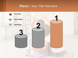 A Couple Sitting On The Floor In Front Of A Drawing PowerPoint Template