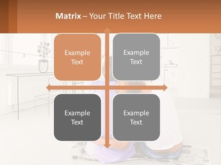 A Couple Sitting On The Floor In Front Of A Drawing PowerPoint Template