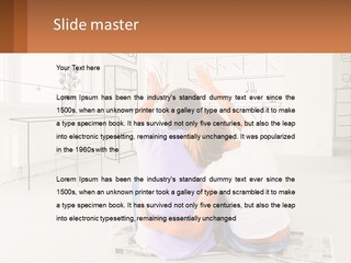 A Couple Sitting On The Floor In Front Of A Drawing PowerPoint Template