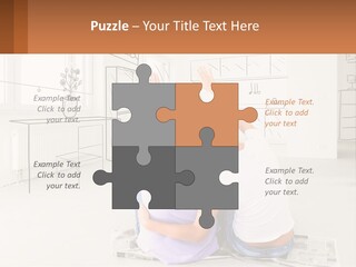 A Couple Sitting On The Floor In Front Of A Drawing PowerPoint Template