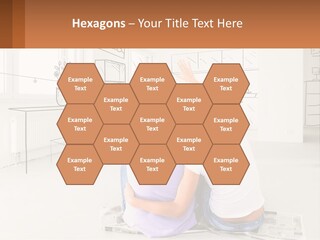 A Couple Sitting On The Floor In Front Of A Drawing PowerPoint Template