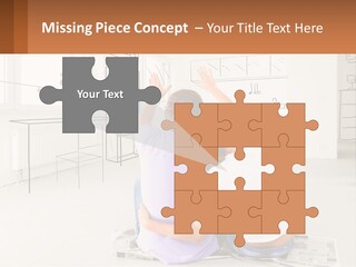 A Couple Sitting On The Floor In Front Of A Drawing PowerPoint Template