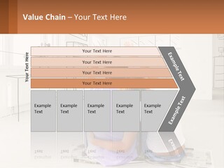 A Couple Sitting On The Floor In Front Of A Drawing PowerPoint Template