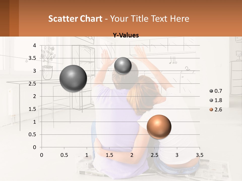 A Couple Sitting On The Floor In Front Of A Drawing PowerPoint Template